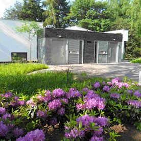 Kleurrijke tuin zorginstelling